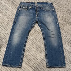 True Religion Relaxed Fit Blue Jeans